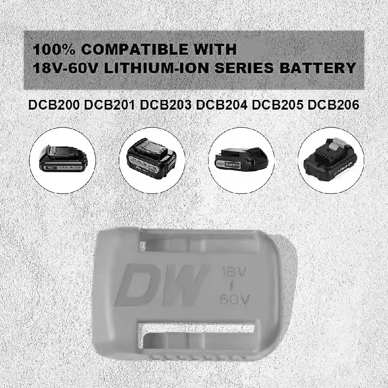 2/5/10 adet için Dewalt 18V 20V 60V pil tutucu duvar depolama Mounts Stander montaj ekran askı Dock pil kemer toka sarı