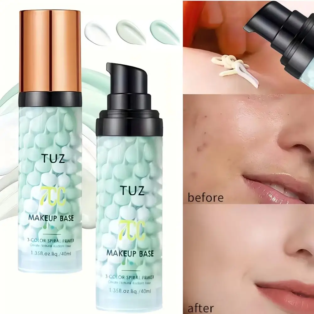 ไพรเมอร์แต่งหน้าแบบครีม 3 สี คอนทัวร์ คัลเลอร์ ไอโซเลชั่น กันน้ำ รองพื้นแต่งหน้า ไพรเมอร์เนื้อครีมธรรมชาติ