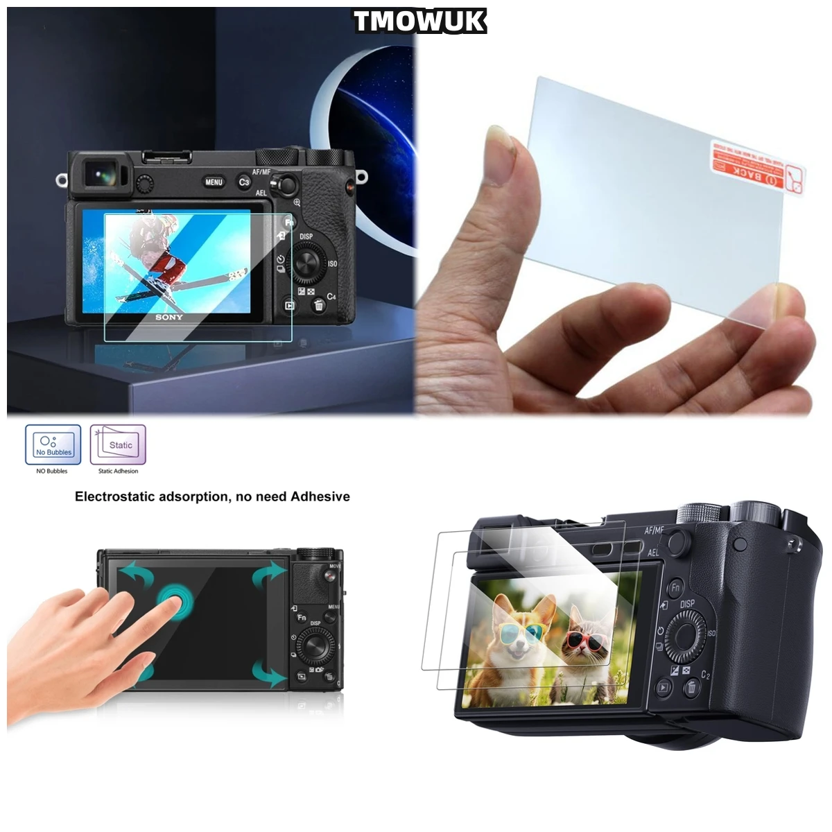 

For RX100 RX100IV RX100VII A9 A9II Tempered Glass Screen Protector 9H Hardness LCD Film Anti-Scratch Ultra-Clear