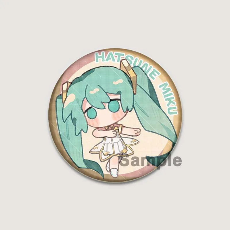 58mm Anime Project SEKAI Brooch Miku Pins Fashion Jewelry Accessories Cartoon Cosplay Badge for Clothes Backpack Decoration