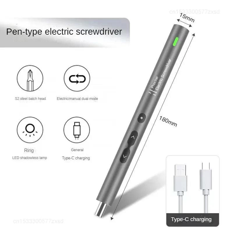 Imagem -06 - Xiaomi Precision Electric Screwdriver Grupo Chave de Fenda de Alimentação sem Fio com Luz Led Carregamento Rápido tipo c