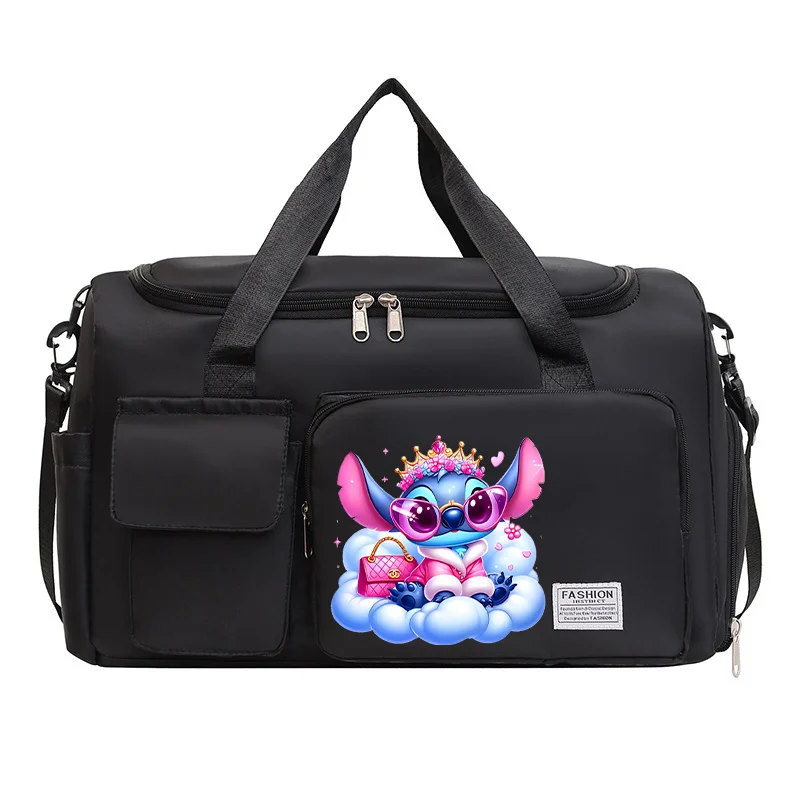 New Stitch Disney borsa da viaggio Cartoon Letter Printed Handbag borsone di grande capacità borsa da viaggio portatile da viaggio all\'aperto regalo