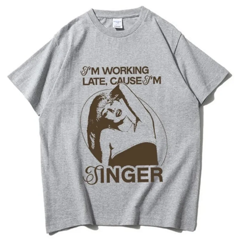 Ome Code Sabrina Surround Pattern T-shirt - Men's and Women's Same Style Fashion Casual T-shirt, Cotton Material