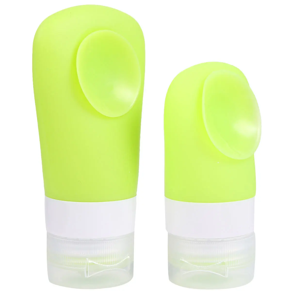 

2Pcs Silicone Bottles Leakproof Durable Lotion Storage Refillable Travel Portable Containers for Shower Gel Shampoo
