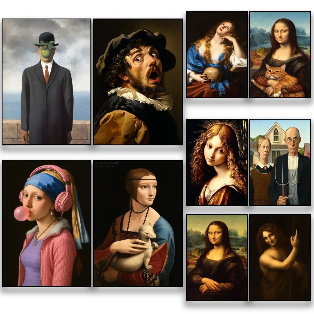 Arts-Italian Renaissance Maestro Leonardo Da Vinci Poster HD Removable Wall Art Gift Bedroom Lounge Dorm Office Gaming Cafe Bars
