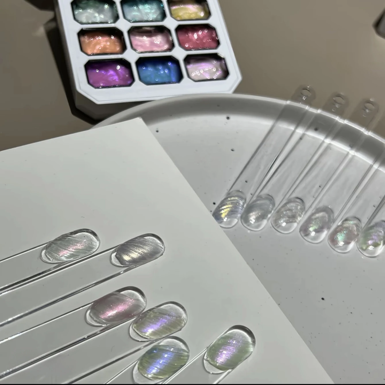 2026 New Nail Patting Gel, Non-Wipe 3D Aurora Acetate Silk Highlight Texture Styling Gel for Manicure view 3