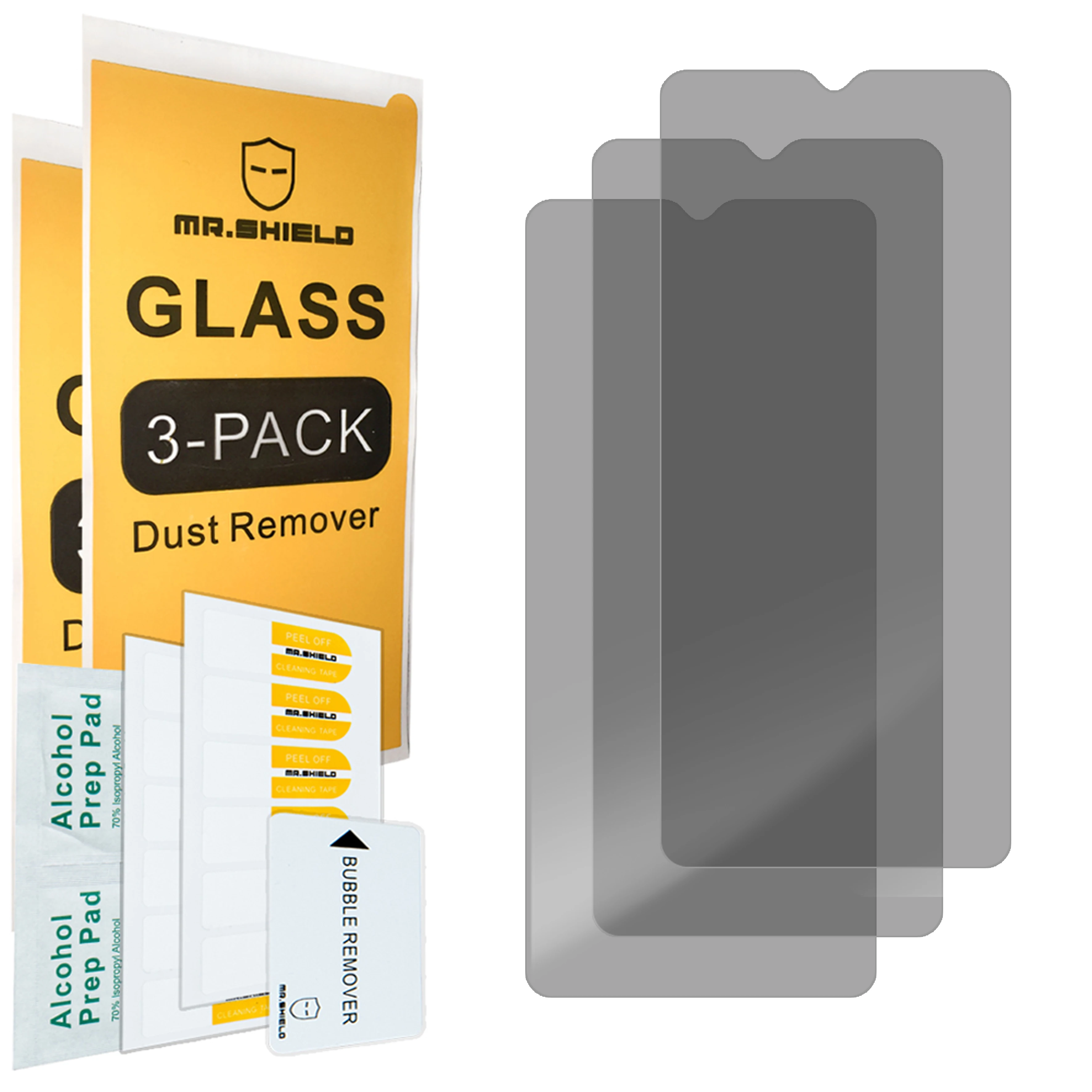 Mr.Shield [3-Pack] Privacy Screen Protector For Samsung Galaxy A04 [Tempered Glass] [Anti Spy] Screen Protector