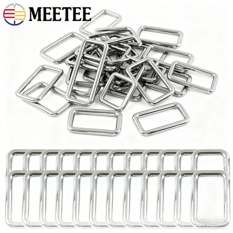 

3/5Pc 20/25/32/38mm Stainless Steel Square O Ring Buckles Dog Collar Backpack Webbing Strap Carabiner Rings DIY Bags Accessories
