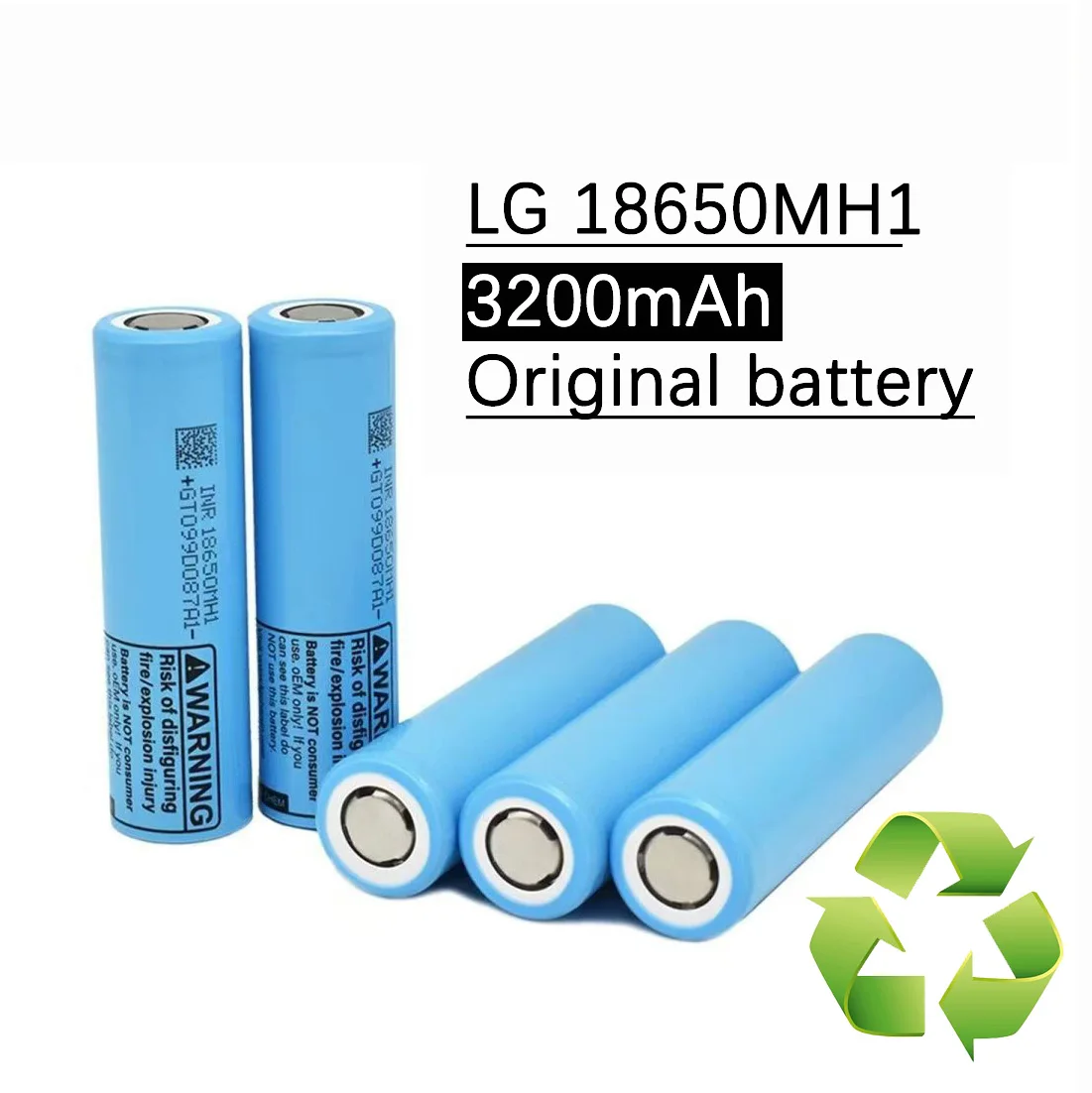 1-20pcs brand new 18650 3200mAh rechargeable battery lithium battery 18650MH1 3.7V high-capacity battery Flashlight batteries