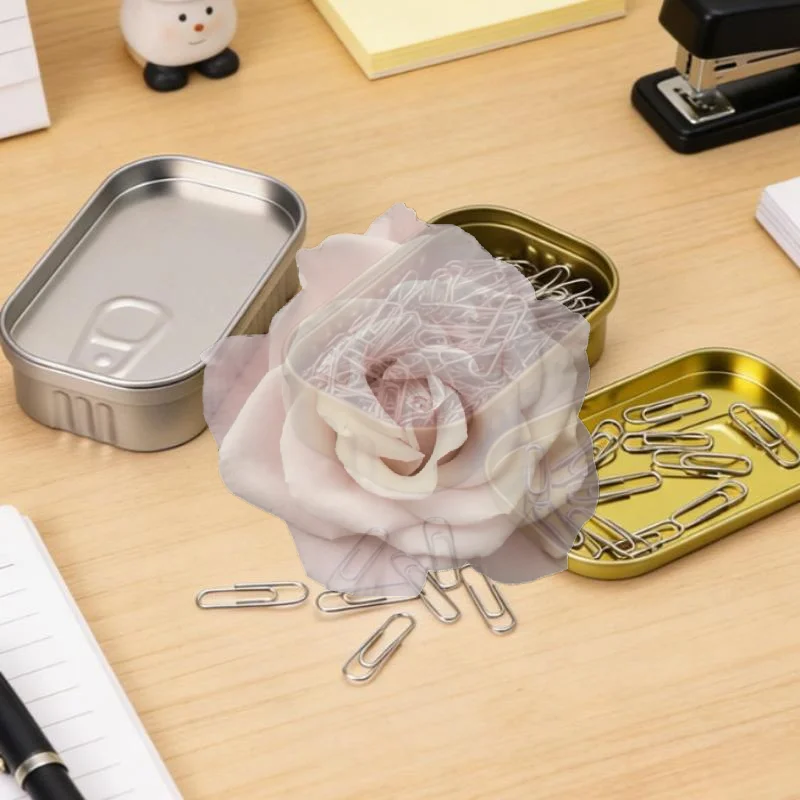 Popular Sardine Can Shaped Storage Tin Box Portable Metal Material Sealed Jar With Lid For Storing Small Items Household Goods