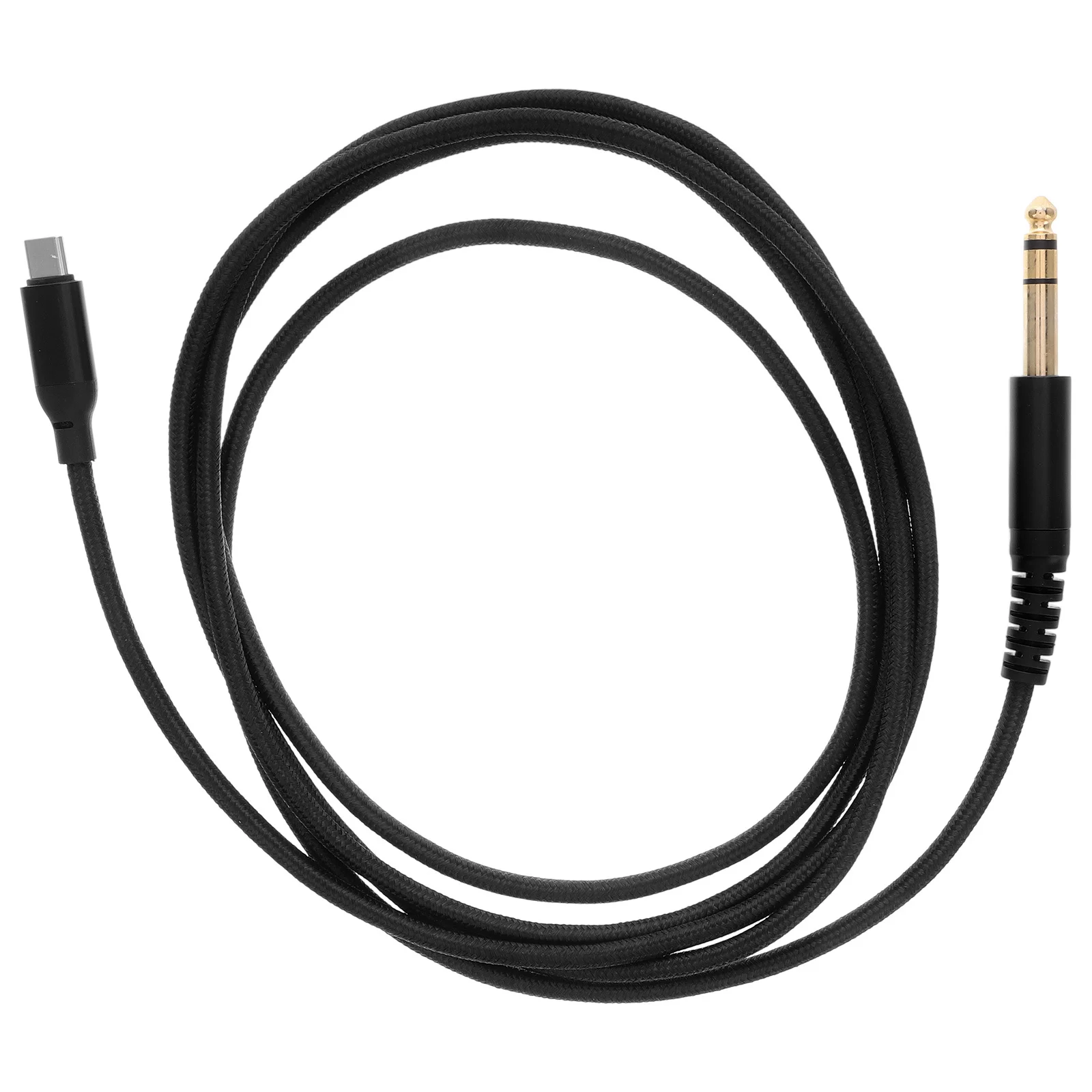 USB Type-C to 6.35mm Audio Cable Built-in Digital Chip Stable Transmission Clear Sound Guitar Recording Adapter Cable