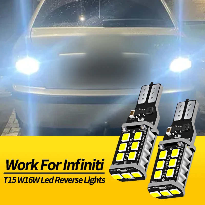 

4 шт. W16W T15 921 светодиодные лампы заднего хода Canbus для Infiniti QX50 QX56 QX60 QX80 EX35 EX37 Q40 Q60 Q45 JX35 автомобильные аксессуары