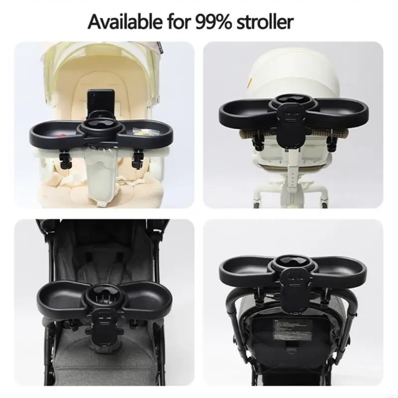 CORB Easy Attachm Baby Strollers Tray, Infants Cart Dinning Plate with Separate Compartments for Toddlers Meals