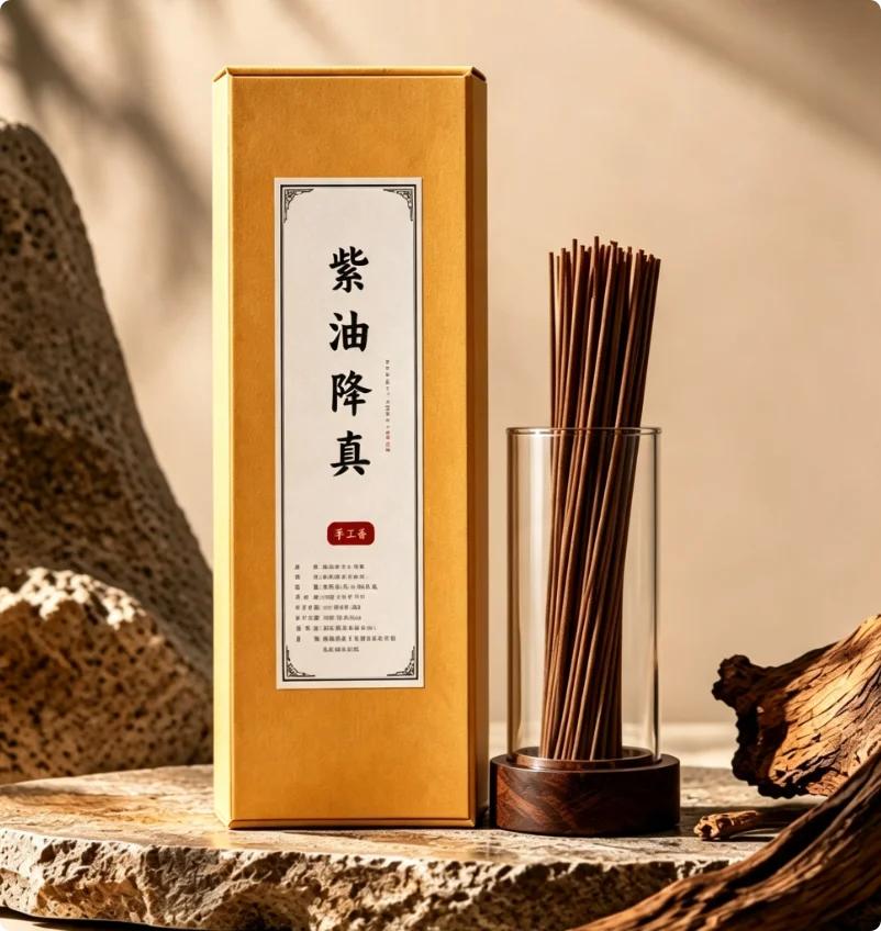 Natural Ziyou Jiangzhen Stick Incense 50g Handmade Oriental Agarwood Incense Sticks Long Lasting Woody Scent For Meditation