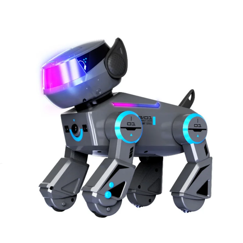 Control remoto eléctrico Cyber Robot perro tecnología negra compañero electrónico para mascotas AI inteligencia Artificial StuntMechanical perro