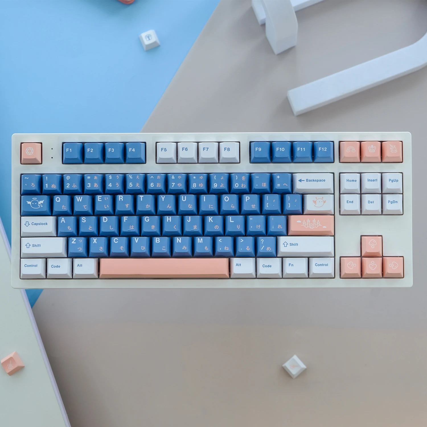 

KYOMOT 134 Keys Perfect Gift Keycap PBT Dye Sub Cherry Profile Keycaps for MX Switch Custom Anime Games Mechanical Keyboard Caps