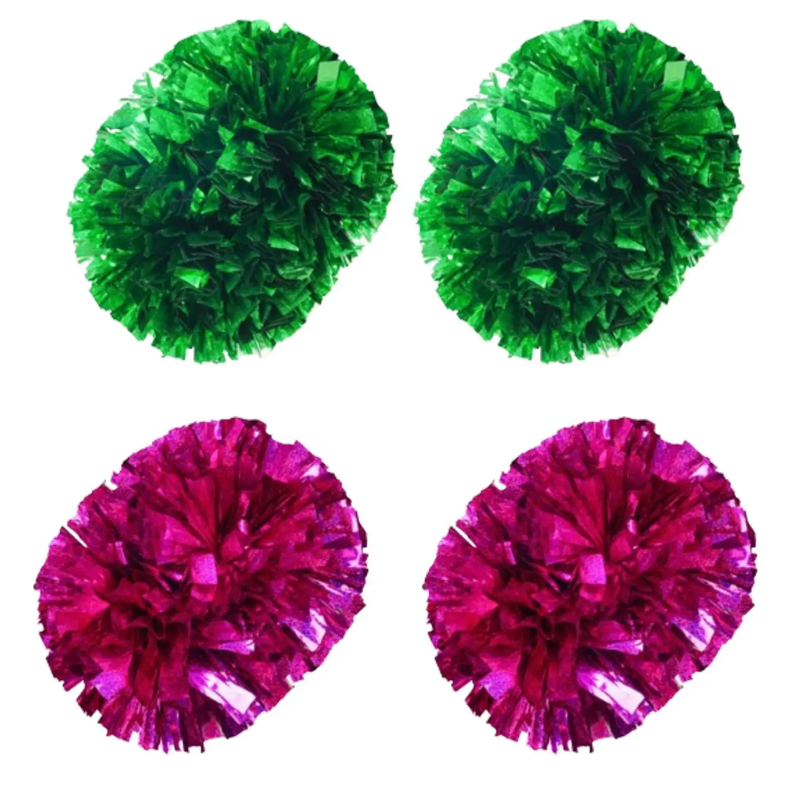 2Pcs Cheerleading Pom Poms Cheering Squad pompoms for Girls Women 6 Inches for