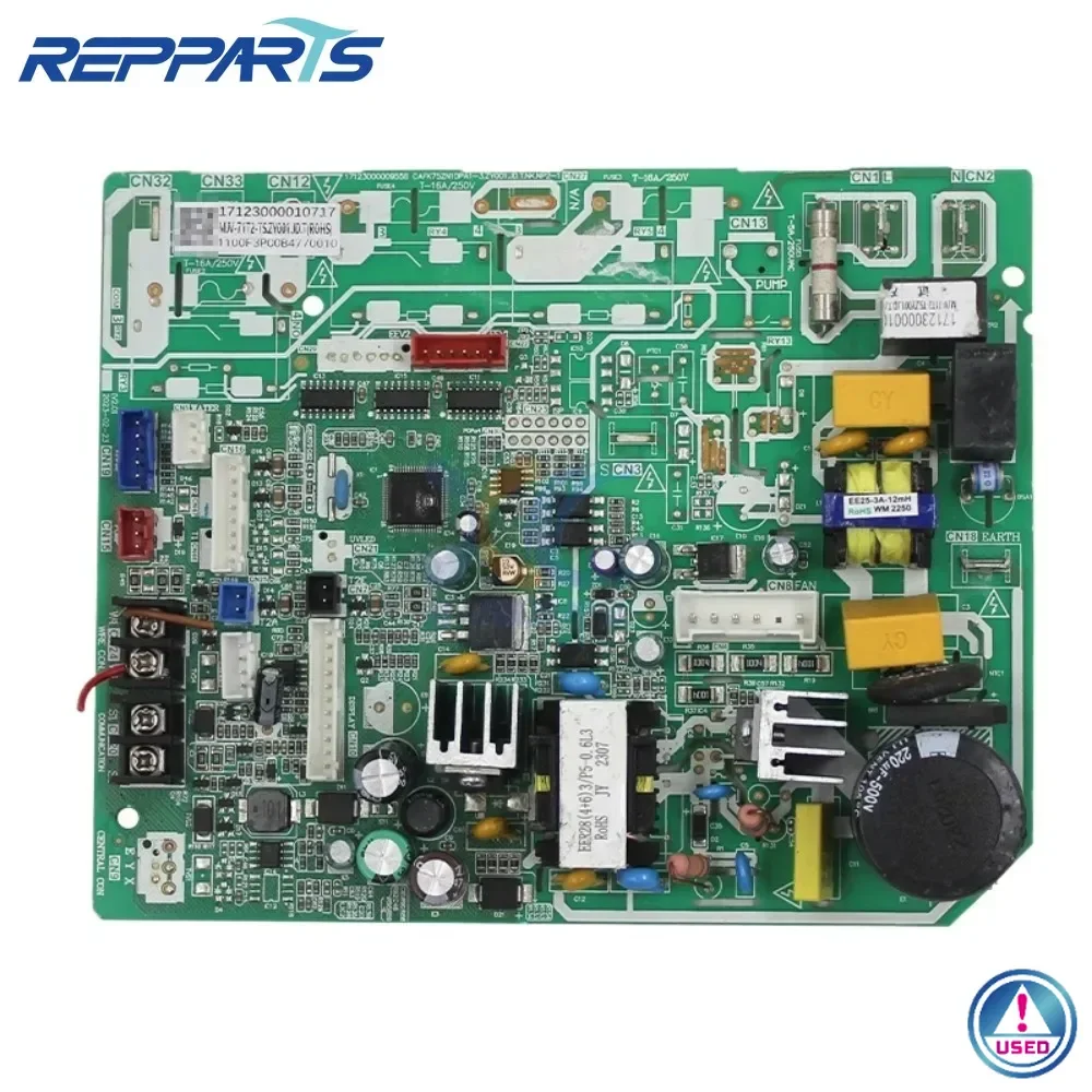CAFK75ZN1DPA1-3.ZY001.JD.T.NK.NP2-1 17123000009558   PCB 17123000010717   บอร์ดควบคุมสําหรับชิ้นส่วนเครื่องปรับอากาศ Midea