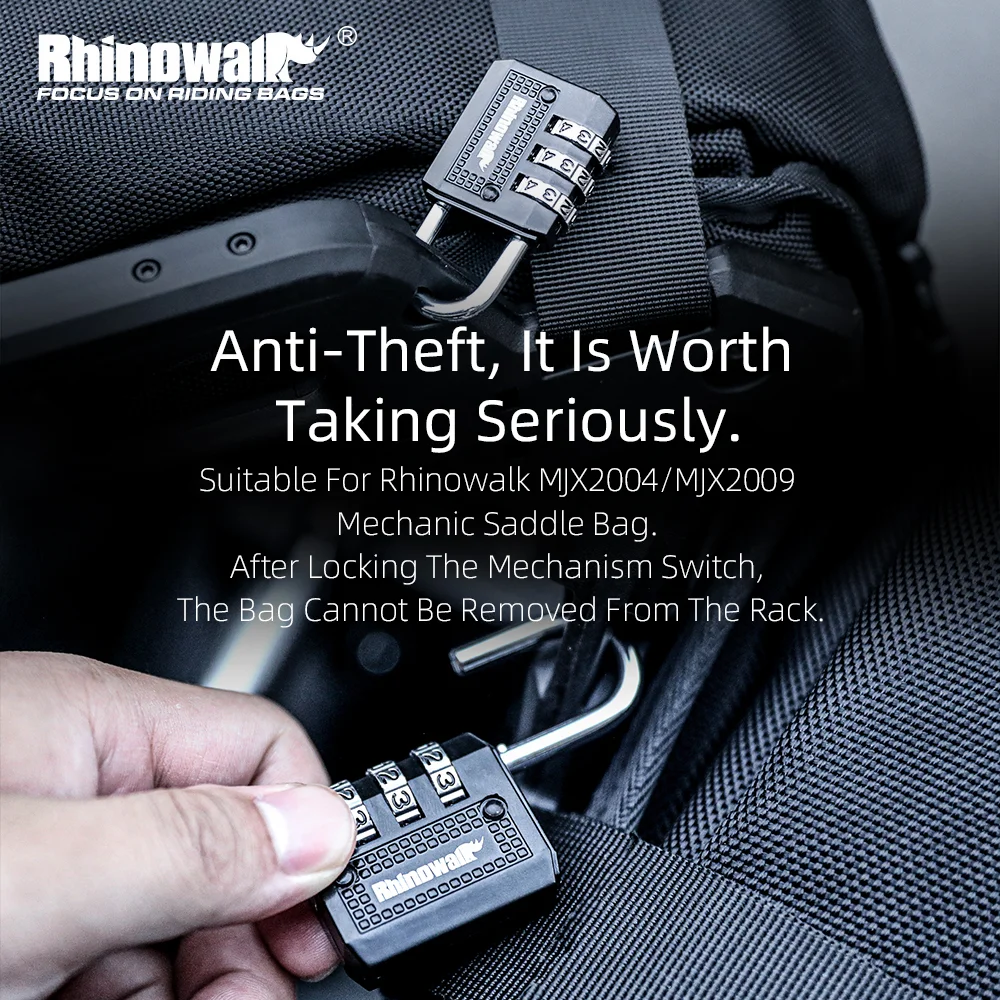 

Кодовый замок Rhinowalk для мотоцикла TSA для MJX2004, трехзначный пароль, противоугонные аксессуары, 1 или 2 шт.