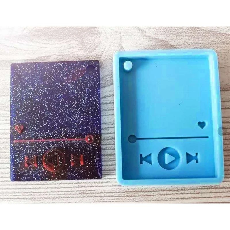 Handmade Casting Mold Jewelry Pendant Making Tool Music Player Silicone Mould DIY Crafts Polymer Clay Resin Casting Mold