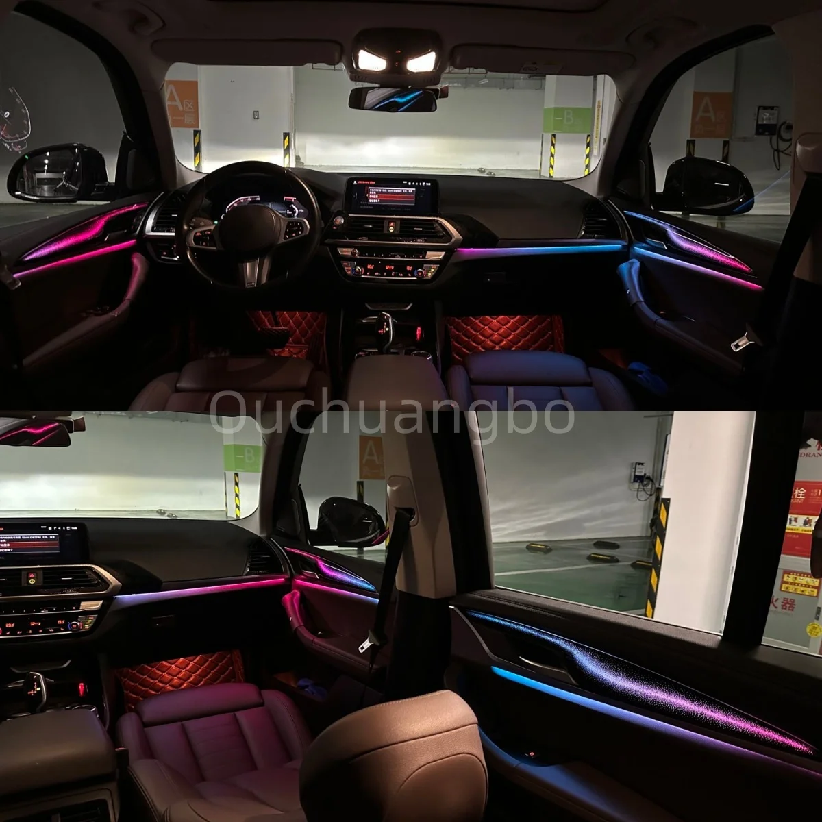 Ouchuangbo LED Atmosphere Lamp For X3 X4 2018-2024 Ambient Interior lighting Decoration Light Luminous lumini ambiental lighting