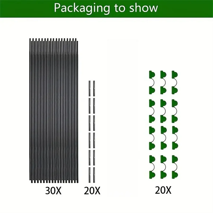 18 szt./30 szt., obręcze do szklarni, obręcze ogrodowe, ramka do wspornik tunelu dla gospodarstw ogrodowych