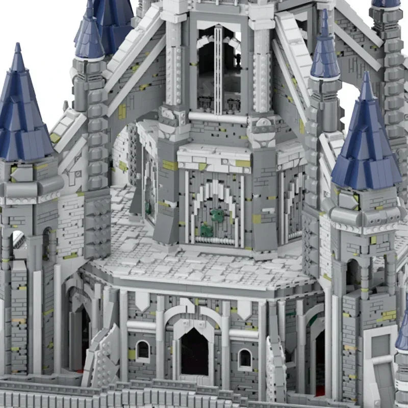 MOC-Fortress Model Building Blocks, Building Bricks, Brinquedos de Montagem, Hyrule Legend Castle, Tecnologia Modular, Presentes de Natal, Conjuntos DIY