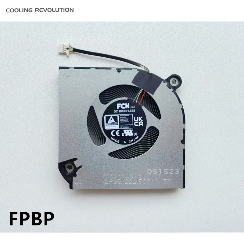 مروحة تبريد أصلية للكمبيوتر المحمول وحدة المعالجة المركزية وحدة المعالجة المركزية ، مناسبة لـ ACER Aspire 76G N22Q3 5V FPBC 0.8A FPBP 1A DFS5L22H15B85M DFS5K22L15C740 ، جديدة #5