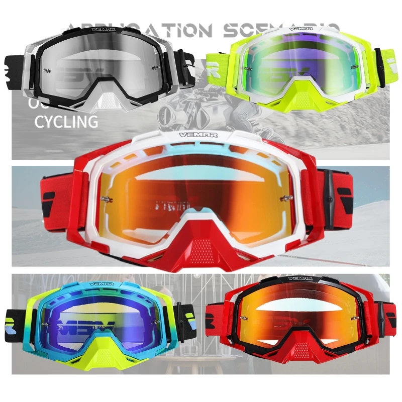 

Adult Unisex Motocross Goggles Shockproof Motorcycle Glasses Racing Moto Bike Skiing MTB ATV Snowboarding Moto Helmet Goggle ﻿
