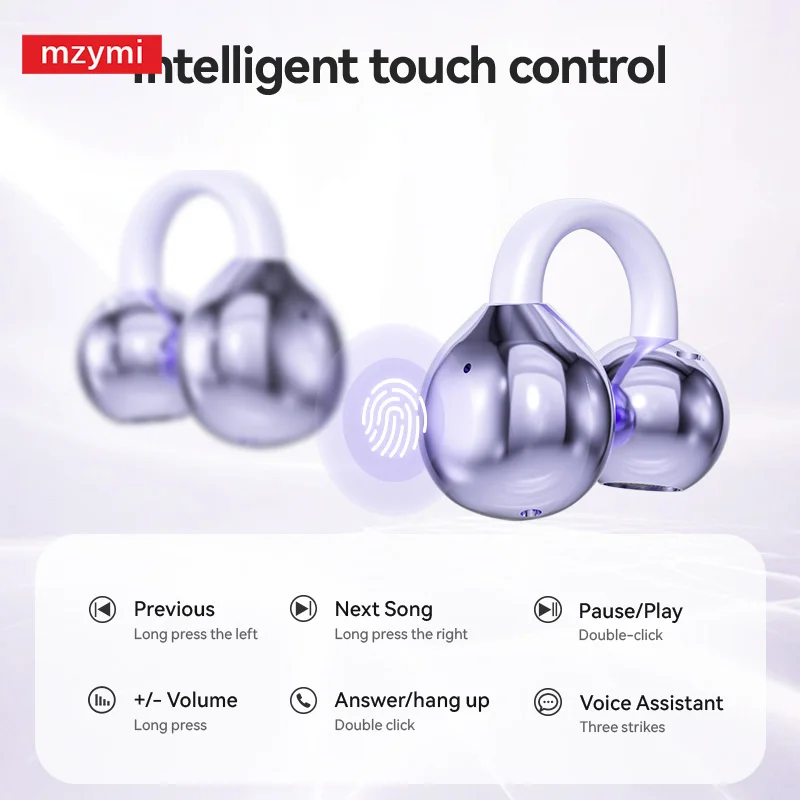 XIAOMI M79/M91 Ear Clip Wireless Earphone New Open Ear Sport Bluetooth5.4 Headphone Touch Control ENC Noise Cancelling Headset