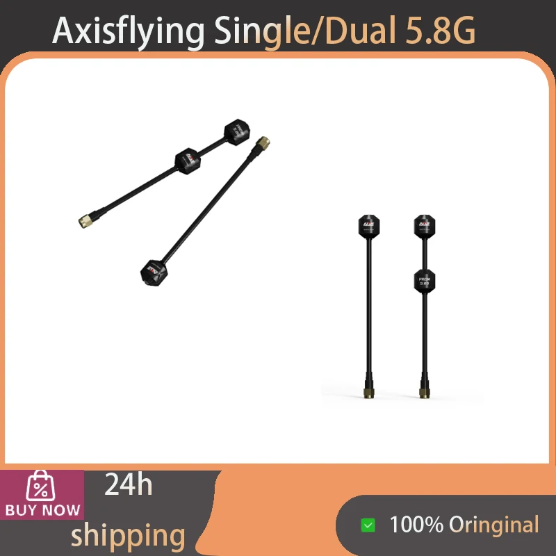 5.8G High Gain Lollipop Antenna Dual RHCP LHCP for RC FPV Racing Drone Axisflying