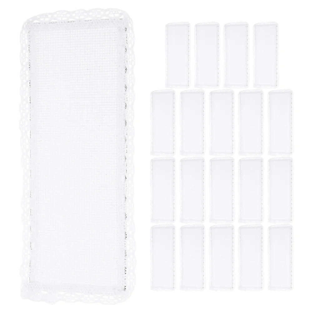 20 قطعة DIY بها بنفسك عبر غرزة الإشارات المرجعية نسيج فارغ الخياطة الحرف المرجعية السائبة لعشاق التطريز وعشاق الحرف اليدوية