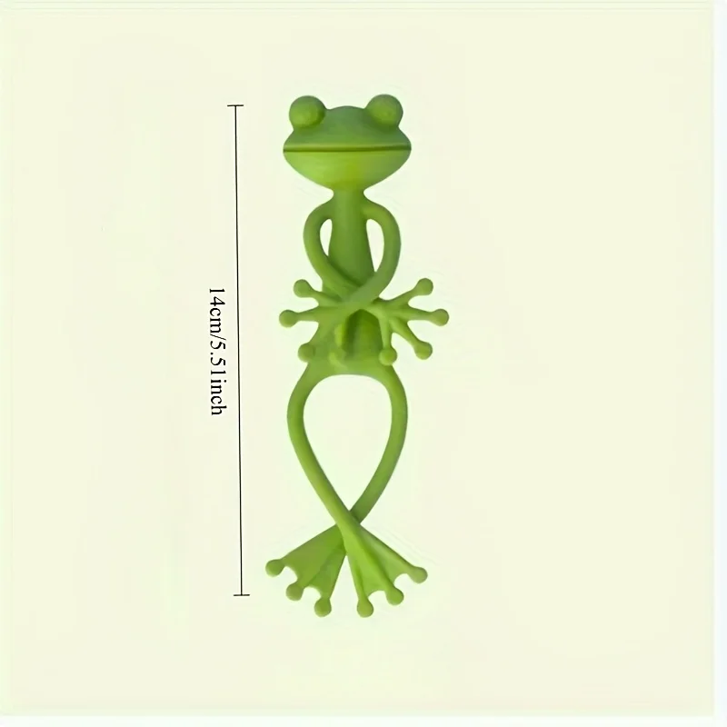 6pcs Creative Frog Plant Stand, Fun Green Frog Plant Holder, Frog Fixed Plant Frame, Vine Vertical Climbing Support Clips