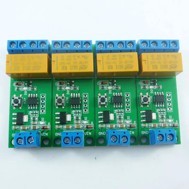 4 Pcs  DC 5-12V 2A Polarity Inversion Module Delay Timer DPDT Relay For Motor Eletric Toy Car LED PLC