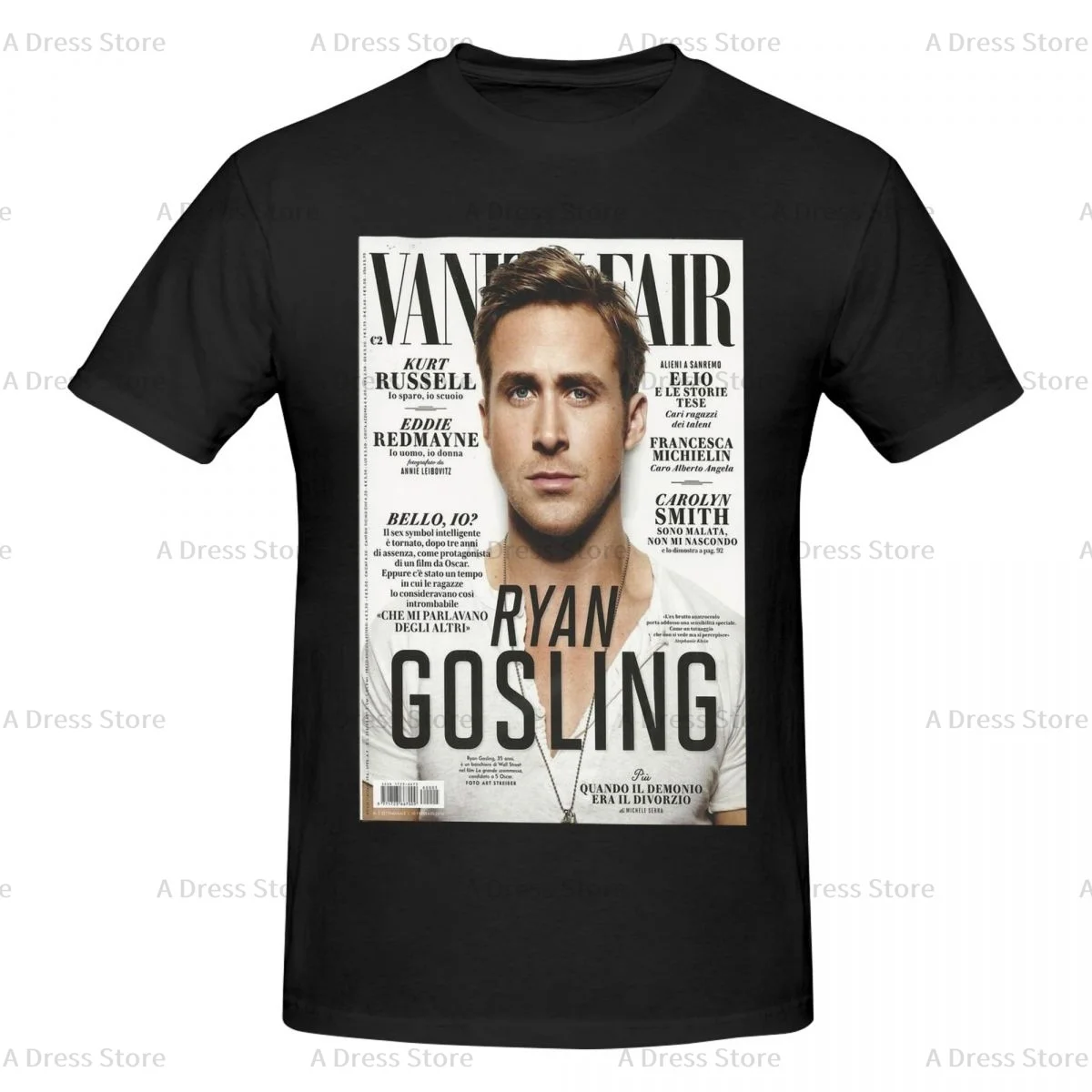 Ryan Gosling Men's round neck Oversized T-shirt,ins style,Tee shirt Novelty all the year round Gift