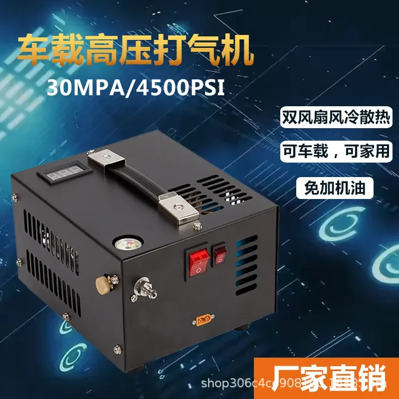 30MPA High Pressure Air Pump 12V 220V Diving Compressor Air Cooled Outdoor PCP Fill Station For Rifle Tank