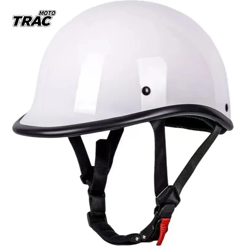 Hot Motorbike Riding Helmet Classic Retro Safe and Comfortable Exposed Face Helmet Suitable for Outdoor Scooters and Motorcycles