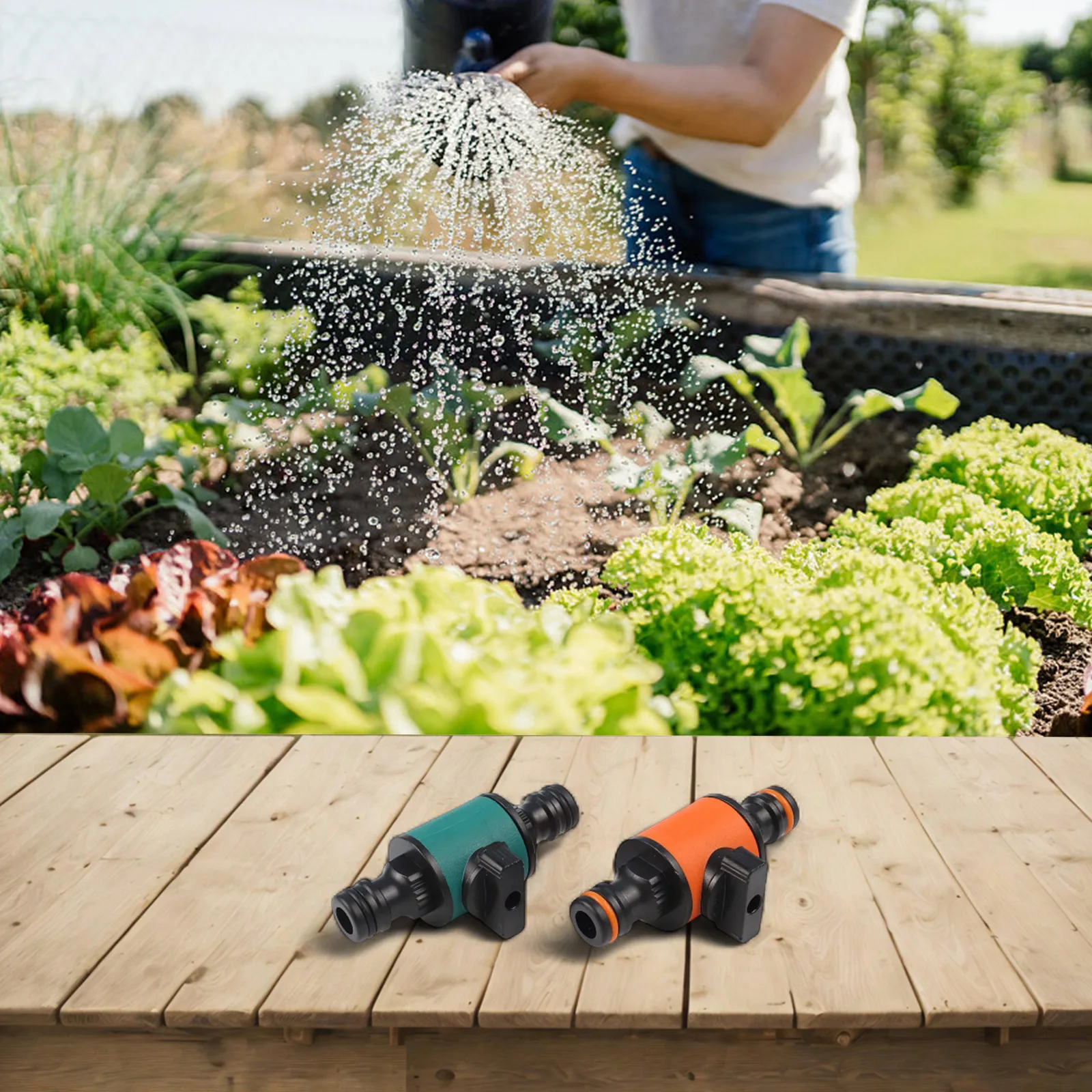 

Quick Release Two Way Hose Connectors for Garden Use 4Pcs Set for Convenient Water Flow Control and Easy Connection