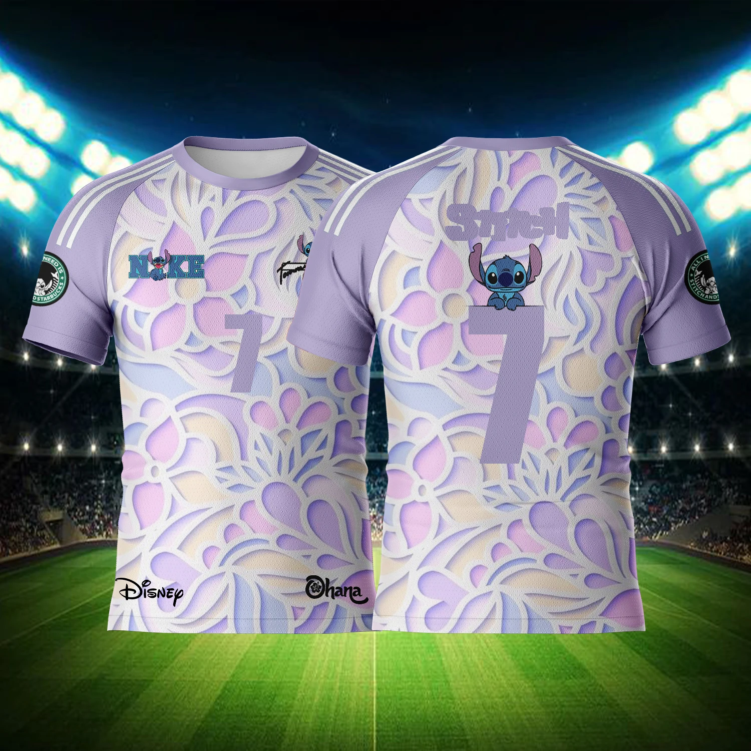 2024 New Stitch Jersey Commemorative Edition Children\'s T-Shirt 3D Printing Football Training Shirt Girl Clothes Girls Kids Tops