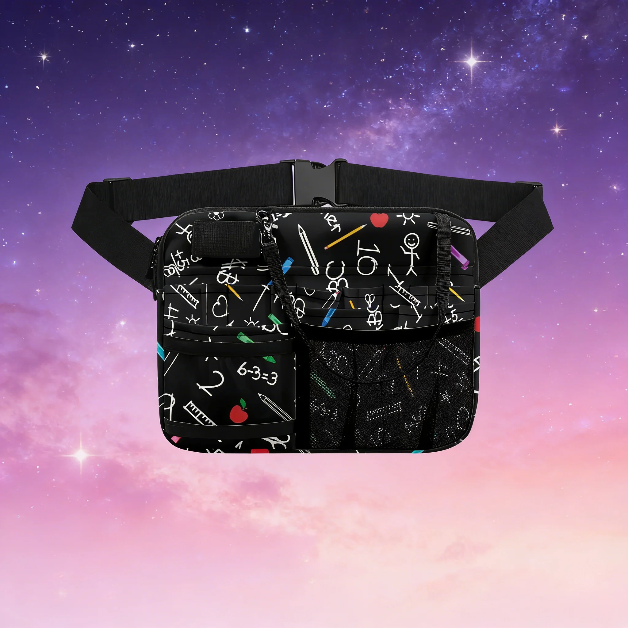 

Colorful Butterfly Luxury Designer Ladies Waist Bag Portable Adjustable Strap Hospital Work Practical Belt Bags Nurse Fanny Pack