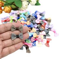 30PCS/lot Small Satin ribbon Bow Wedding Scrapbooking Embellishment tie Crafts Decoration 1.5cm*3cm