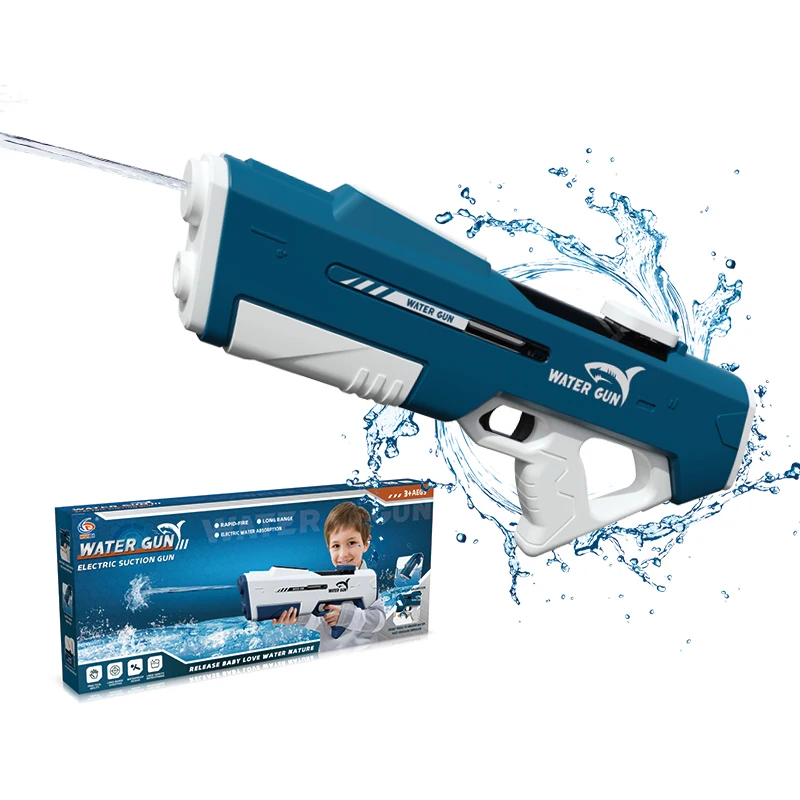 

2025 Outdoor Summer Playing Game Automatic Suction Gun Water-Sprinkling Festival Electric Water Gun for Kids