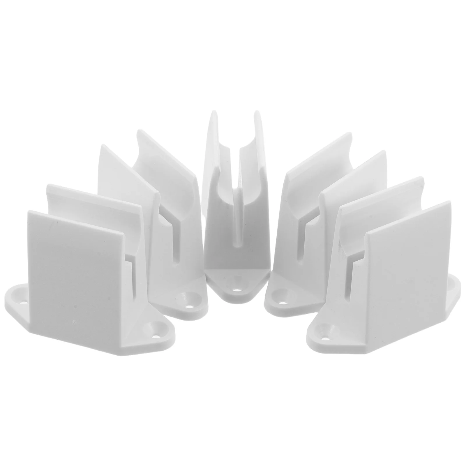 

6pcs Roller Shutter Wall Bracket White Plastic Hand Crank Holder Replacement Attachment Clip For Awning Curtain Space-Saving