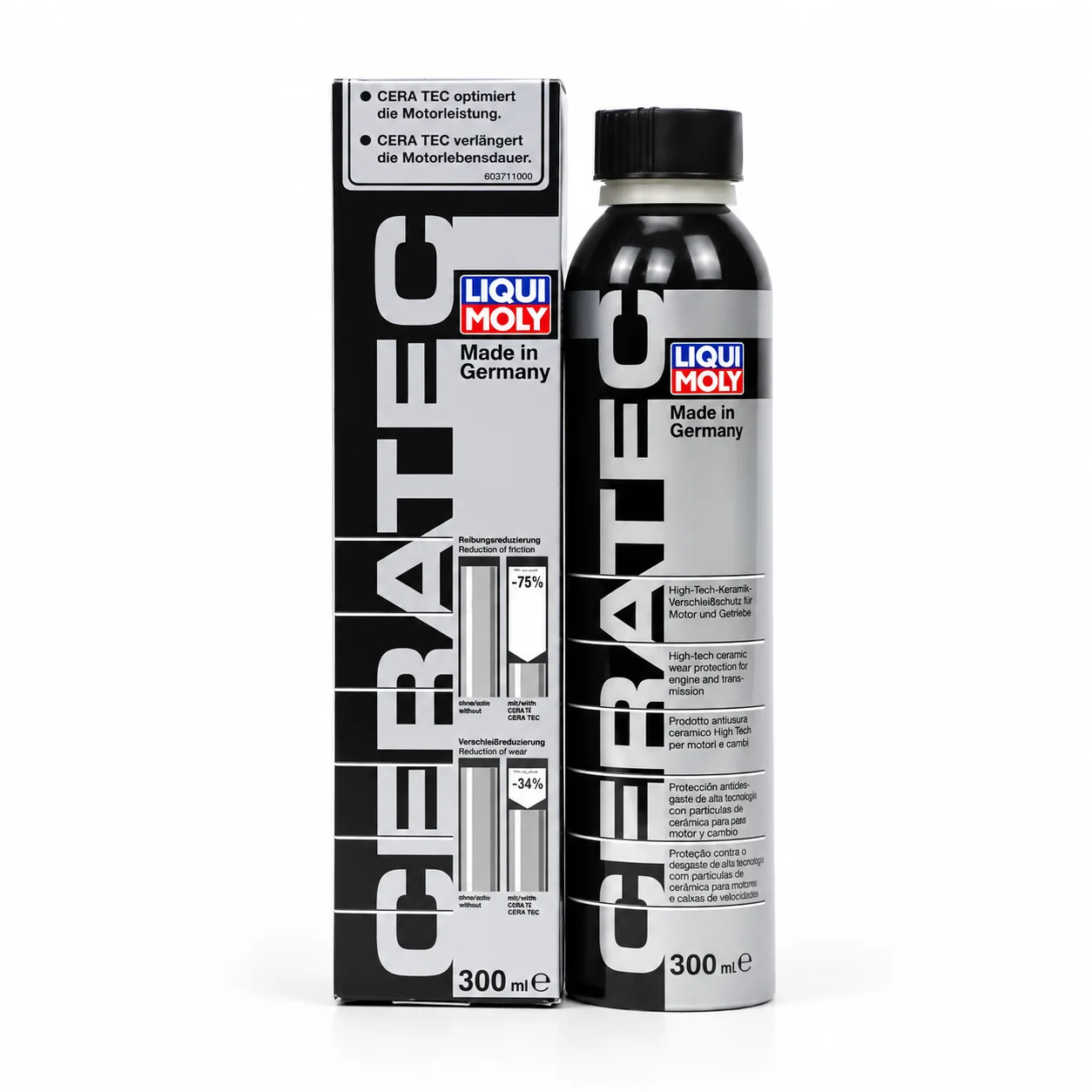 LIQUI MOLY Cera Tec 20988 Ceramic Anti-Wear Engine Oil Additive 300ml Friction Reducer Motor Protection Treatment