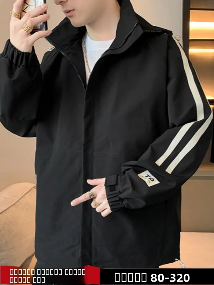 

Утепленная хлопковая куртка с капюшоном для мужчин, весенне-осенняя повседневная рабочая одежда свободного кроя, верхняя одежда из полиэфирного волокна на молнии