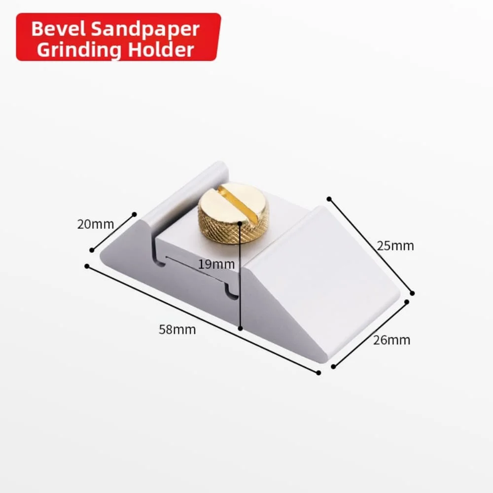 Aluminum Alloy Handheld Sandpaper Clamp Polishing Holders 3 Pack with Copper Screws for Secure Hold and Smooth Finishing