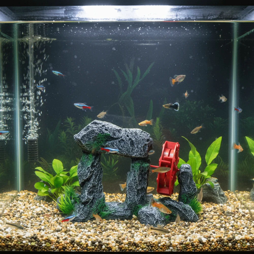 Creative Simulation Fish Tank Ornament Natural Look Retro Rockery Statue Resin Artificial Aquariums Statue Aquarium Setup