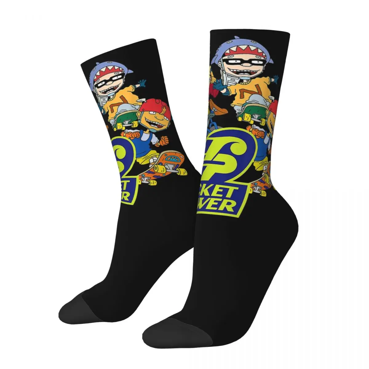 90'S Cartoons Rocket Power Unisex Winter Socks Hiking Happy Socks Street Style Crazy Sock