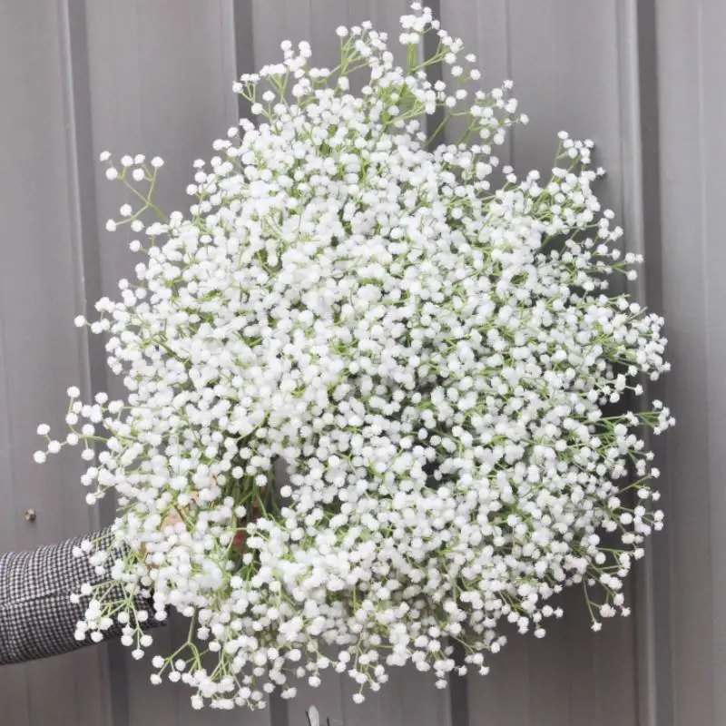 Artificial baby breath flower real touch 108 head baby breath flower family wedding party decoration