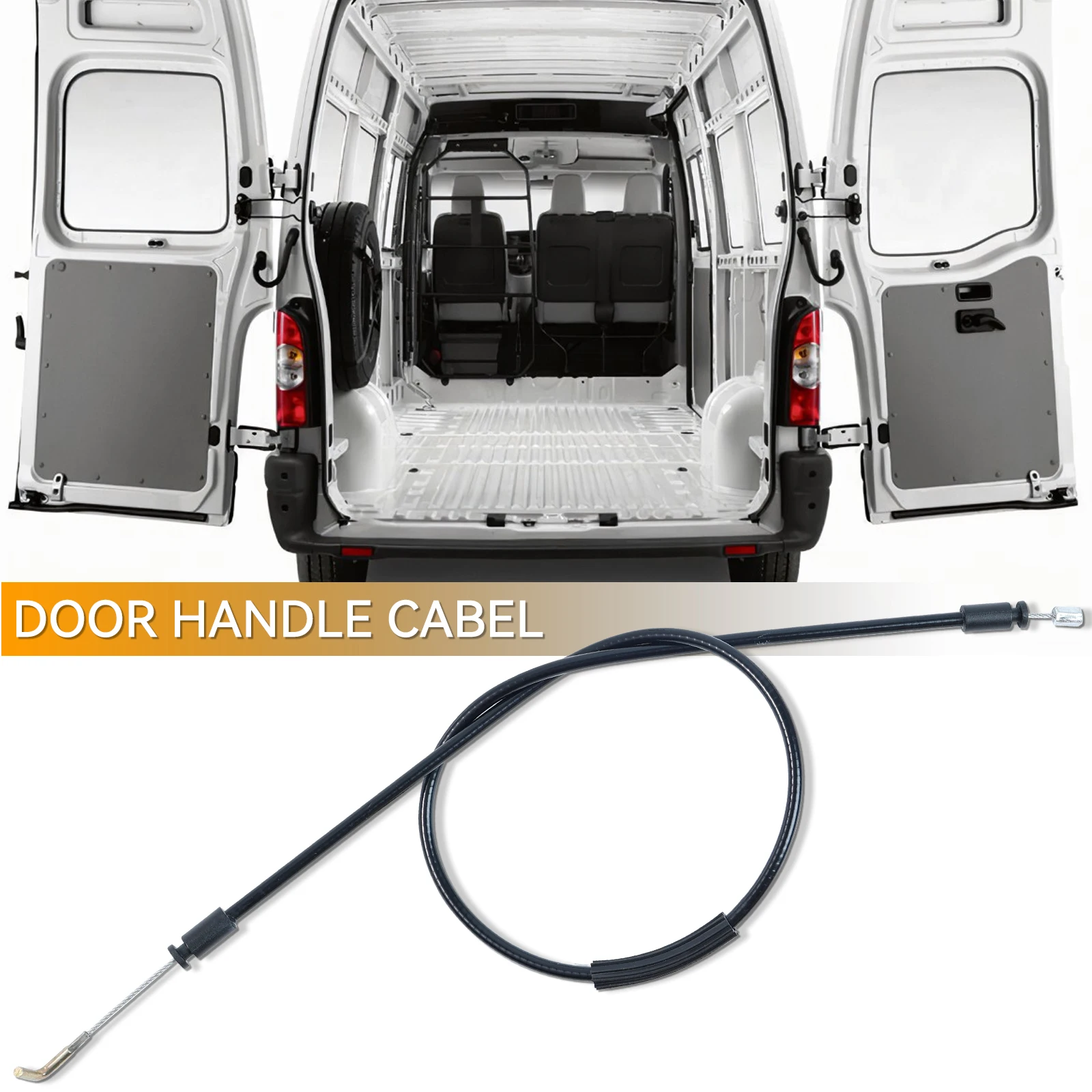 Car Lock Pull Handle Latch Lock Rear Tailgate Door Cable For Renault Master Vauxhall Movano Nissan NV400 906123257 Left or Right